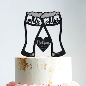 Beer wedding cake topper,Beer wedding glasses toasting cake topper,brewery wedding cheers and beer topper,craft beer wedding topper,b300