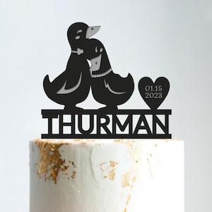 Duck wedding cake topper,bride and groom topper,duck hunting wedding cake topper,goose wedding cake topper,farm wedding cake topper,b379