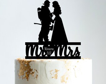 Fire Fighter Topper Firefighter Cake Topper, Fire Fighter Topper, Custom Topper ...