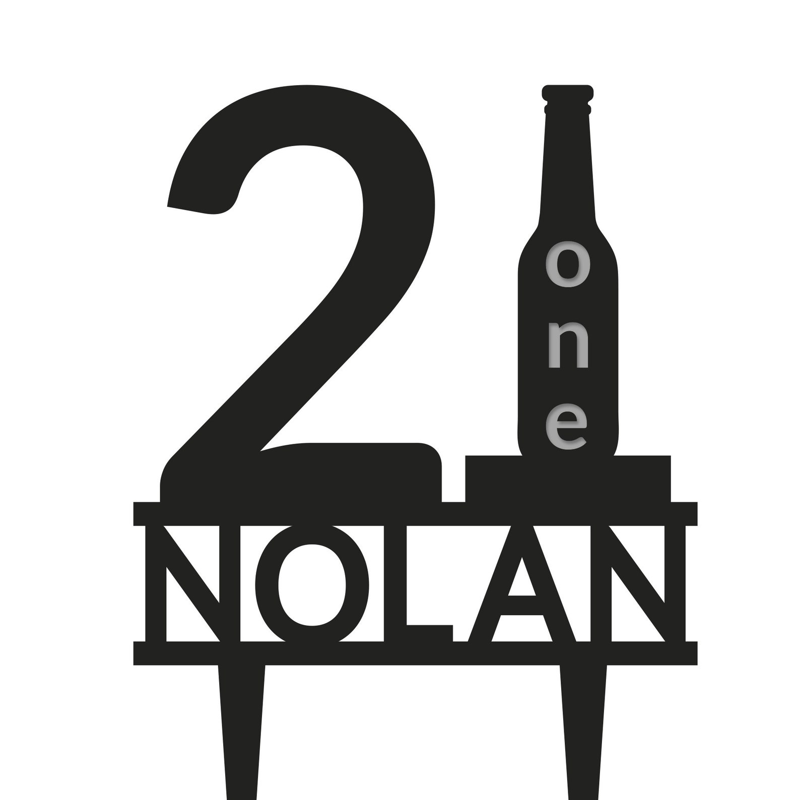 Custom 21 Cake Topper Birthday 21st Cake Topperfinally 21 Etsy