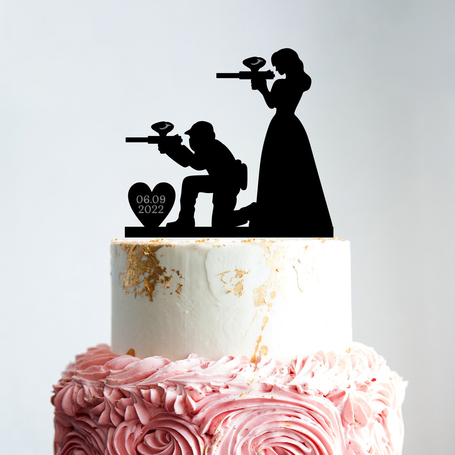 Paintball Wedding Cake Toppercustom Paintball Cake Etsy