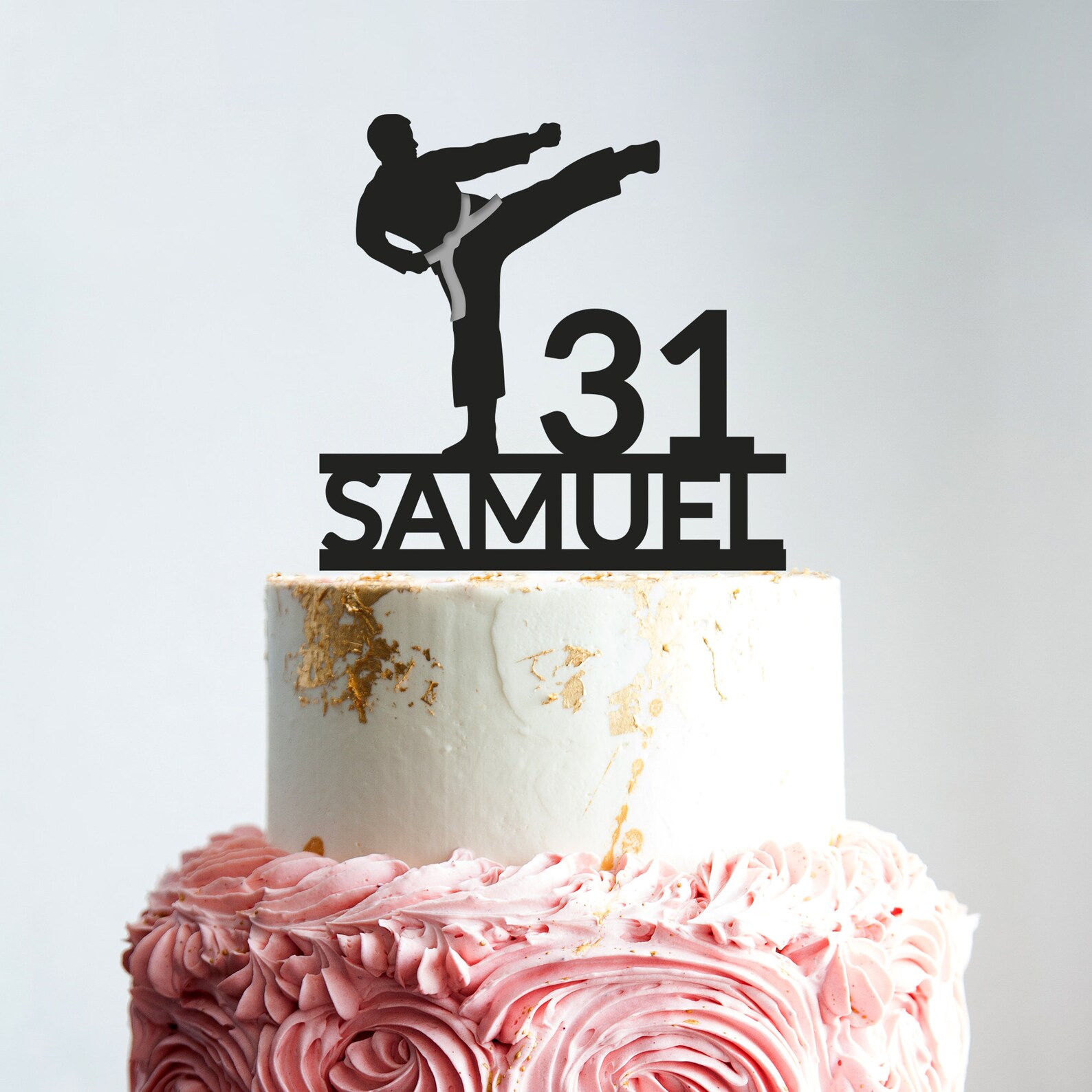 Karate cake topper birthdaycustom martial art birthday cake Etsy