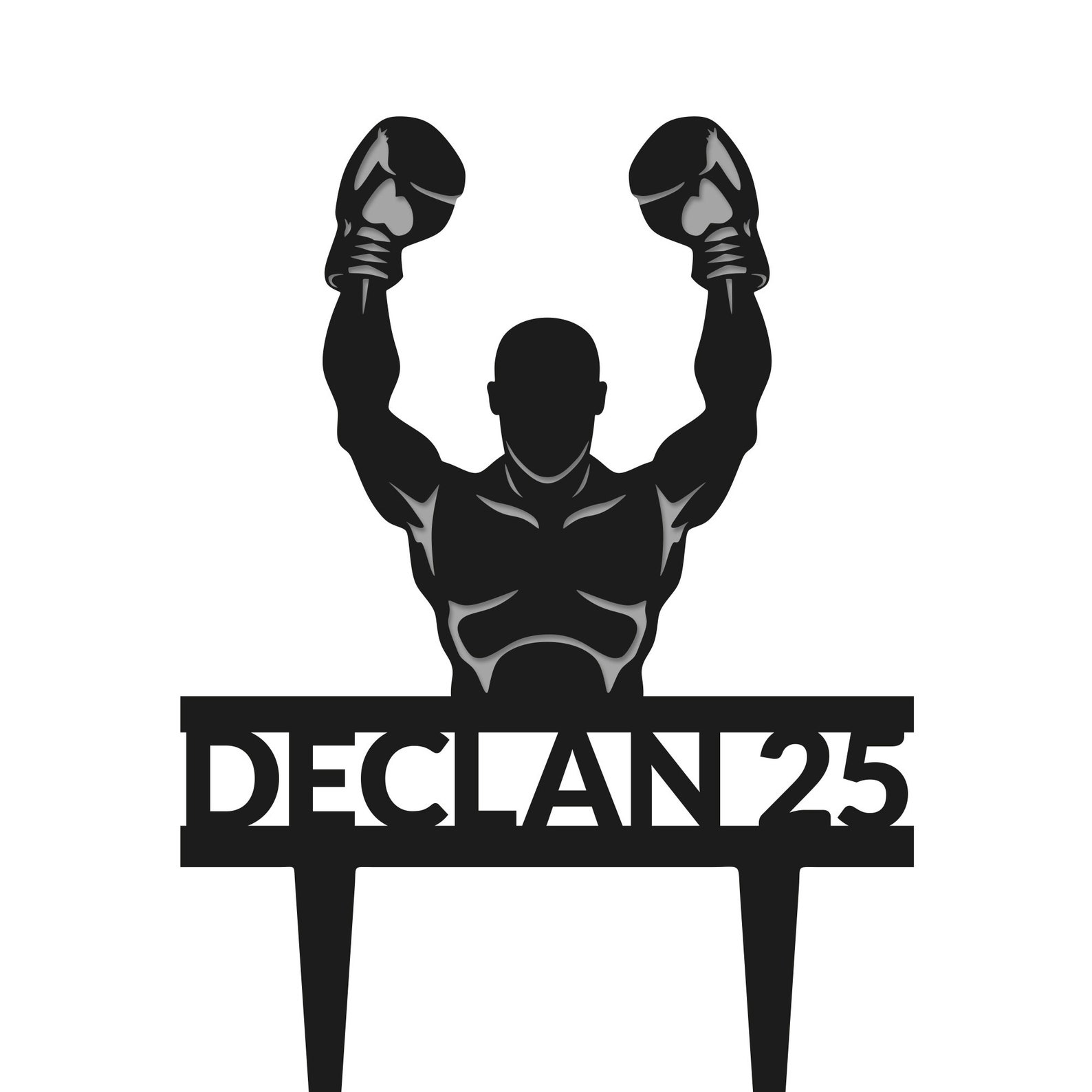 Custom Boxer Birthday Cake Topper,boxing Cake Topper,boxer Topper Name ...
