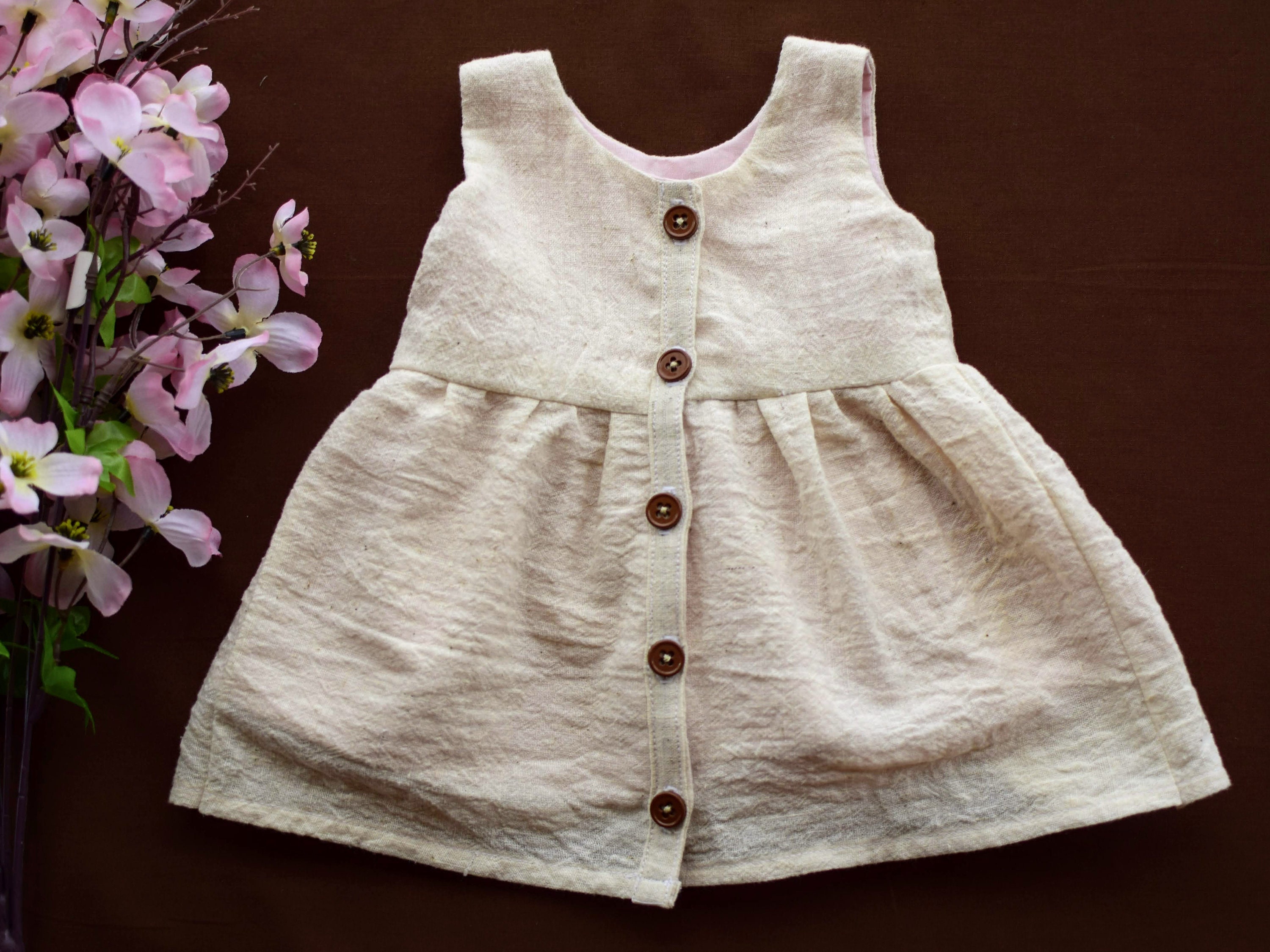 Khadi dress for girl Clearance