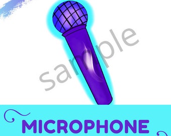 Microphone ESL Prop Online Teaching Printable
