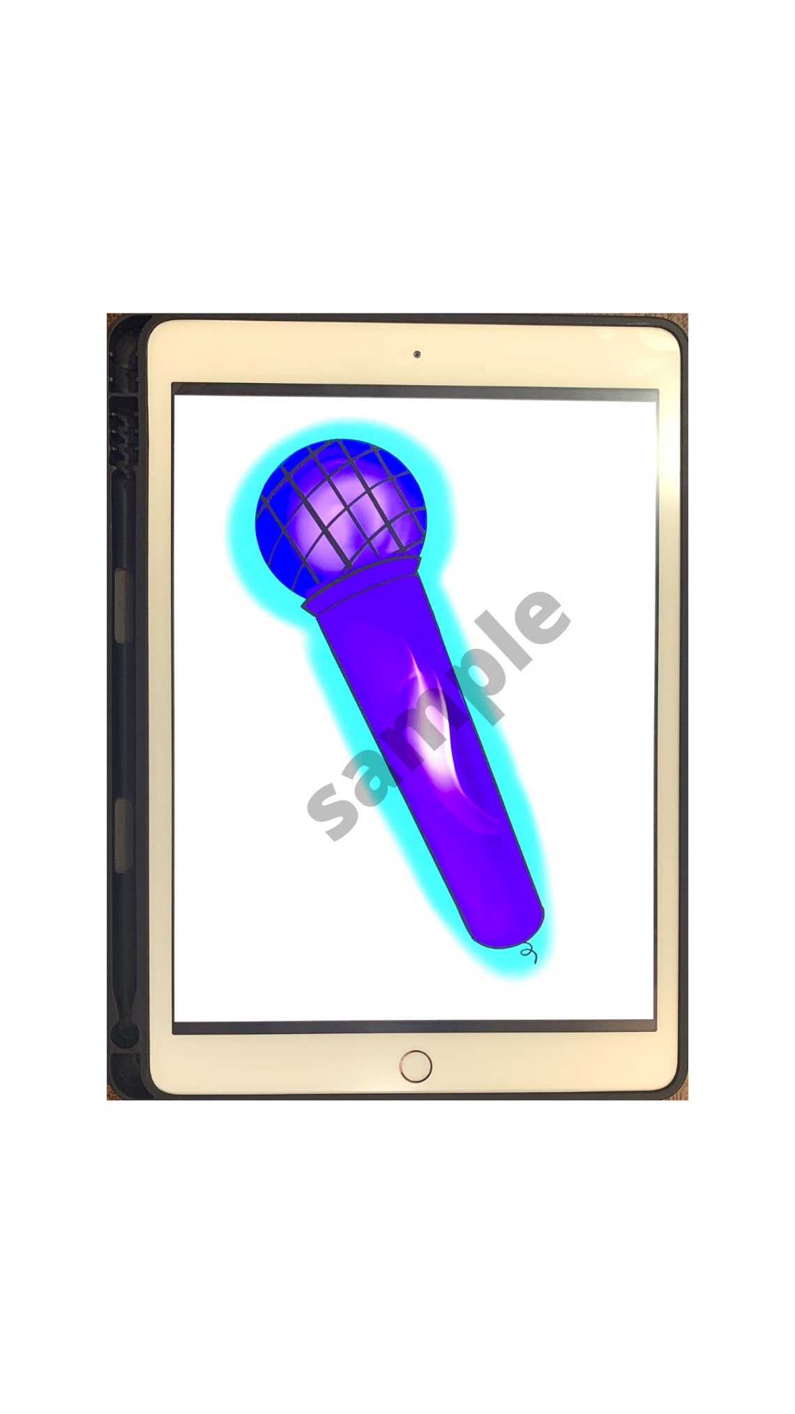 Microphone ESL Prop Online Teaching Printable - Etsy