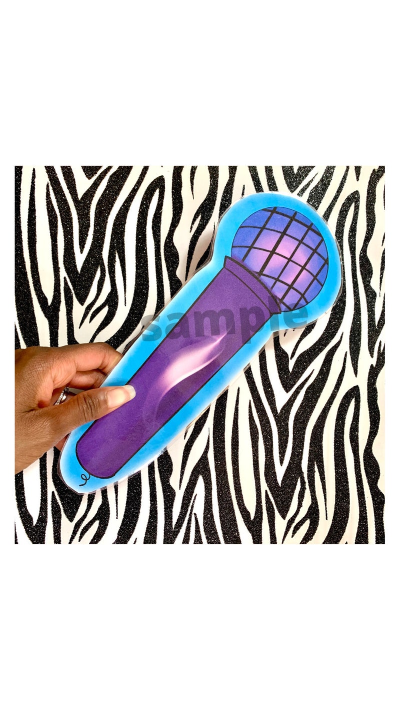 Microphone ESL Prop Online Teaching Printable - Etsy
