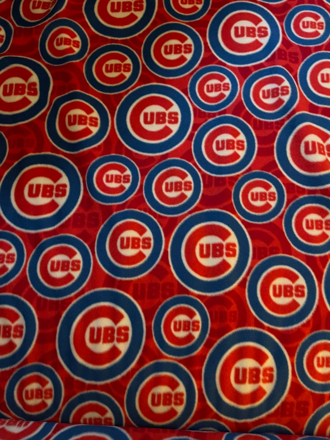 Chicago Cubs 2 YD Fleece Fabric - Etsy