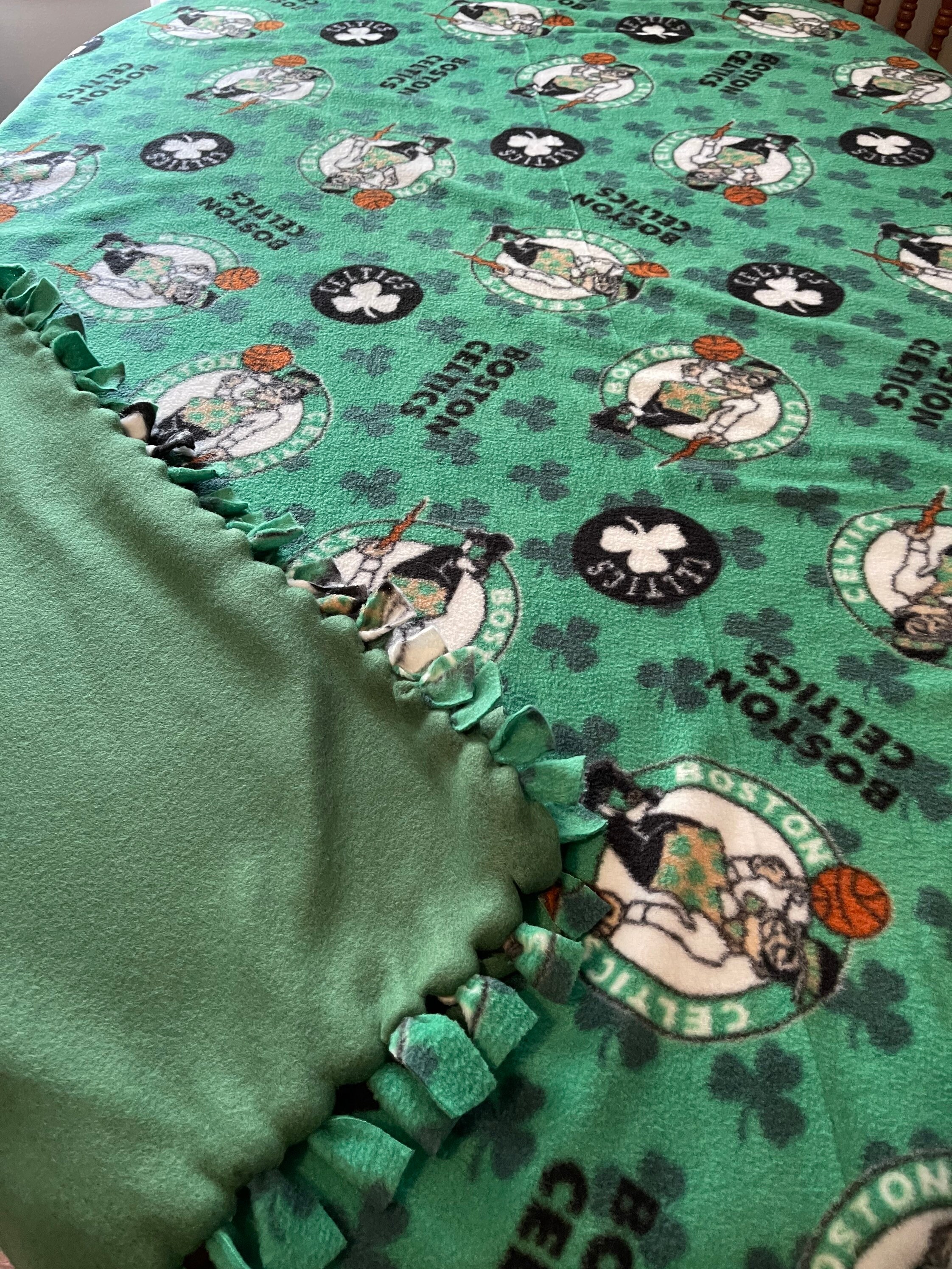 Boston Celtics XL Handtied Fleece Throw Blanket Etsy