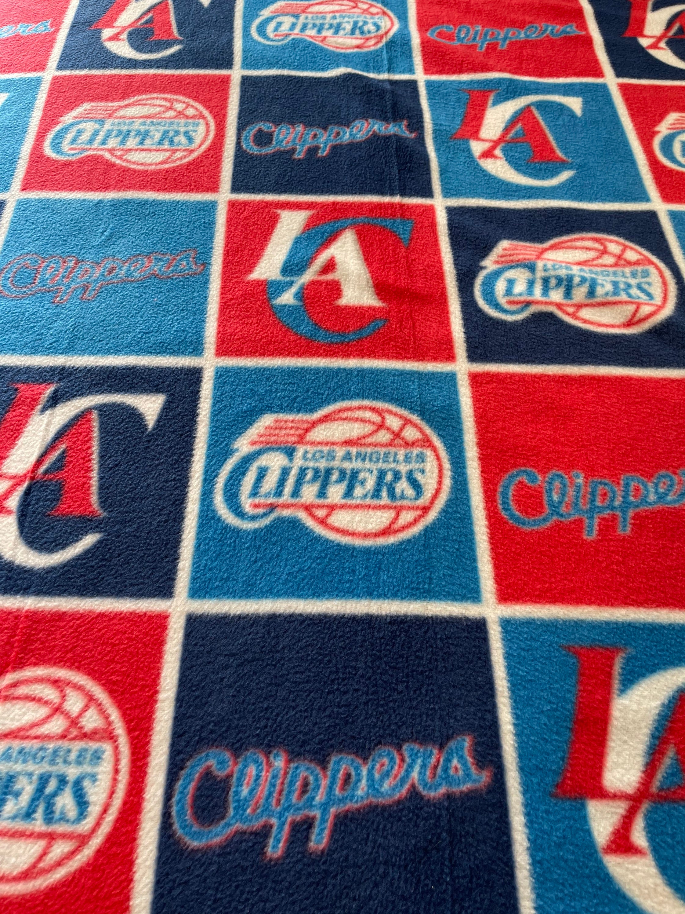 LA Clippers XL HandTied Fleece Throw outlets Blanket