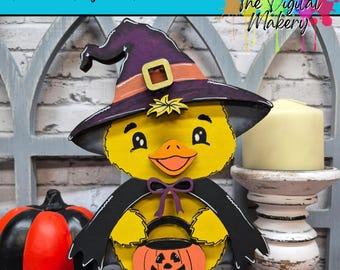 Halloween SVG | Spooky Duck File | Halloween Duckie Laser Cut File | DIY Halloween Decor | TheDigitalMakery | Digital Download