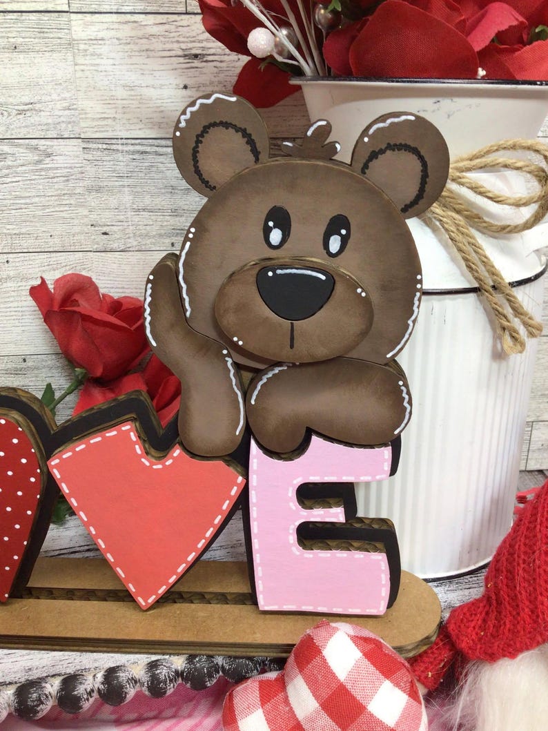 Valentine's Day Bear SVG | Love SVG | Cute Valentine's Bear Laser Cut ...