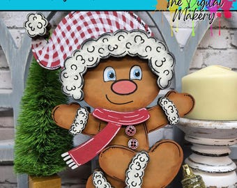 Christmas SVG | Gingerbread Man File | DIY Christmas Decor File | Happy Gingerbread Person | TheDigitalMakery | Digital Download