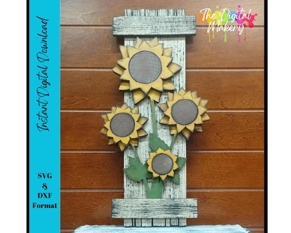 Fall Sign SVG | Sunflower Sign SVG | Sunflower Wall Decor File | Farmhouse Fall Sign File | DIY Fall Decor File