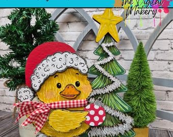Christmas Duck SVG | Holiday Duckie File | Santa Hat Duck | DIY Christmas Decor File | TheDigitalMakery | Digital Download