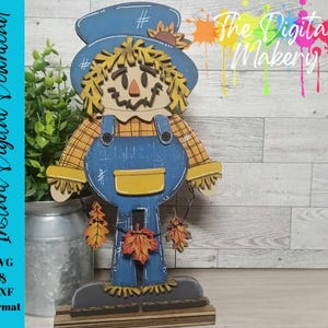 Fall Scarecrow Laser Cut File | Scarecrow SVG | Fall Wood Decor| DIY Home Decor | Digital Download