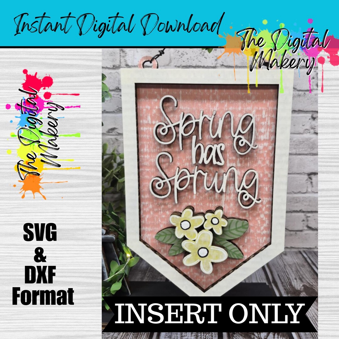 Spring Buckle Sign Spring Has Sprung Sign SVG | Spring Hanging Sign File | DIY Spring ...