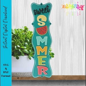 Sweet Summer Sign SVG | Summer Watermelon Sign File | DIY Summer Decor File