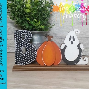 Halloween Laser Cut File | Boo Halloween SVG | Pumpkin Decor | DIY Halloween Decor | Digital Download