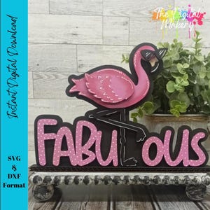 Flamingo Sign SVG | Flamingo Decor | DIY Summer Decor File