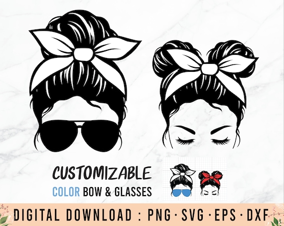 Mom Life Kid Life Svg Messy Bun Mom Messy Bun Kid Messy Bun - Etsy