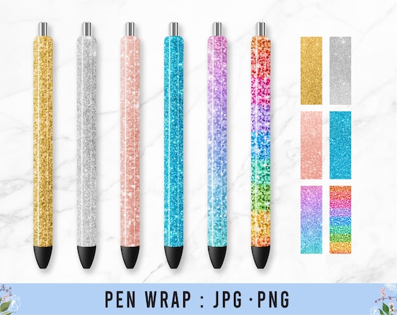 Ink Joy Epoxy Glitter Pens Diy Glitter Pen Wrap Digital Glitter