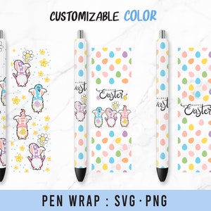Eggs Gnomes Easter Pen Wraps, Gnomes Pen Wrap Sublimation, Easter Eggs Pen Waterslides png svg