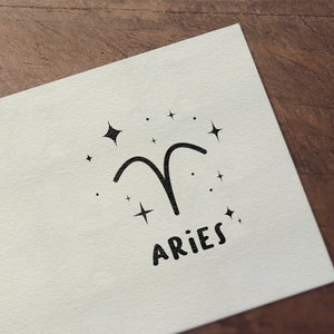 Cute Astrology Zodiac SVG Bundle | 12 Zodiac Signs SVG | Constellation