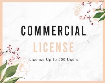 Commercial License - up to 500 sold