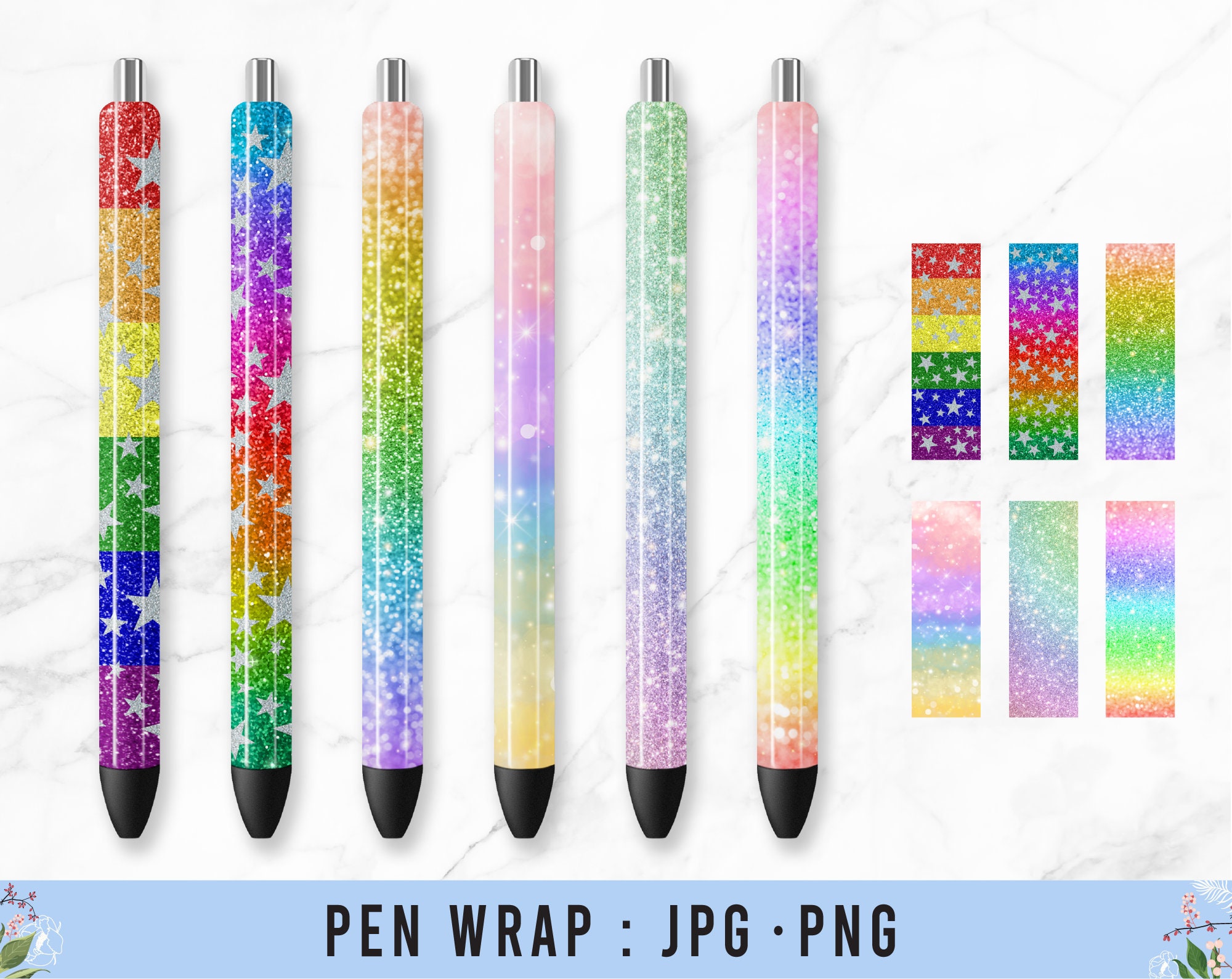 Glitter Pen Wraps Lisa Frank Gel Pens Lisa Frank Ink Pen