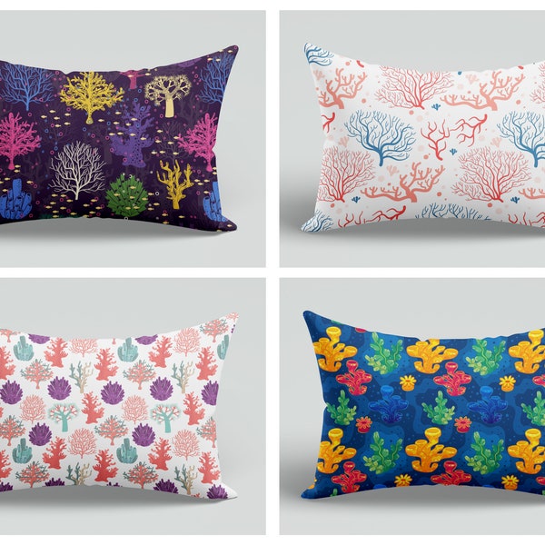 Coral Pillow Case Etsy