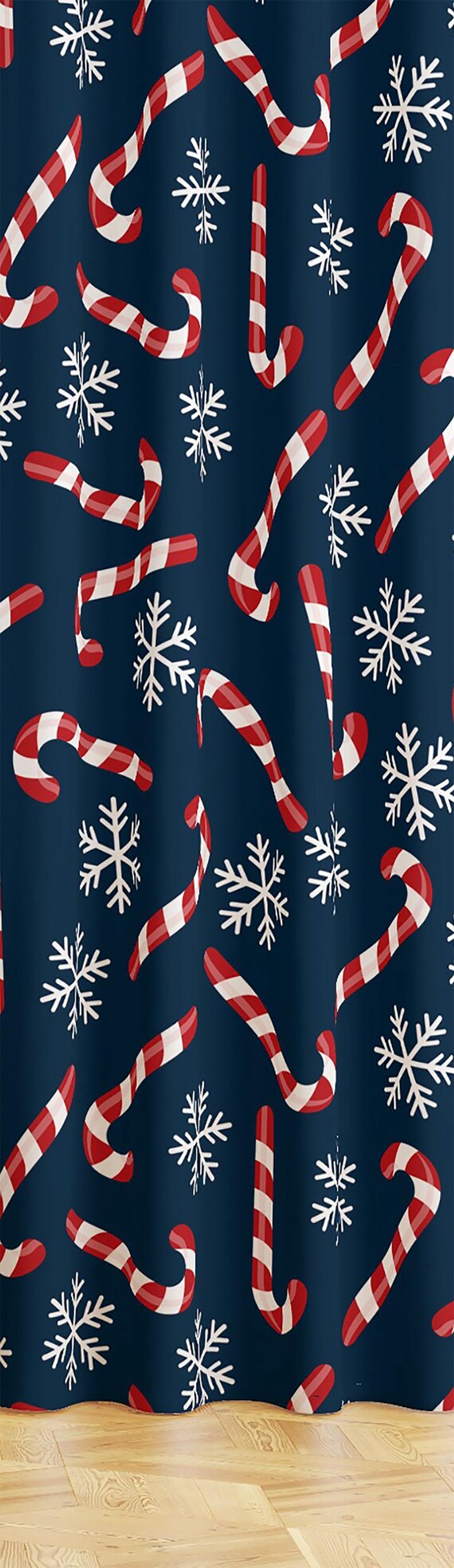 Amscan Deko-Vorhang Let It Snow – 190x99 Cm, Mit Schneeflocken Für Weihnachten & Winter-Dekoration