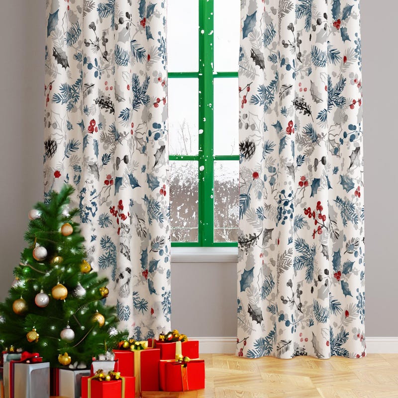 Christmas Curtains - Etsy