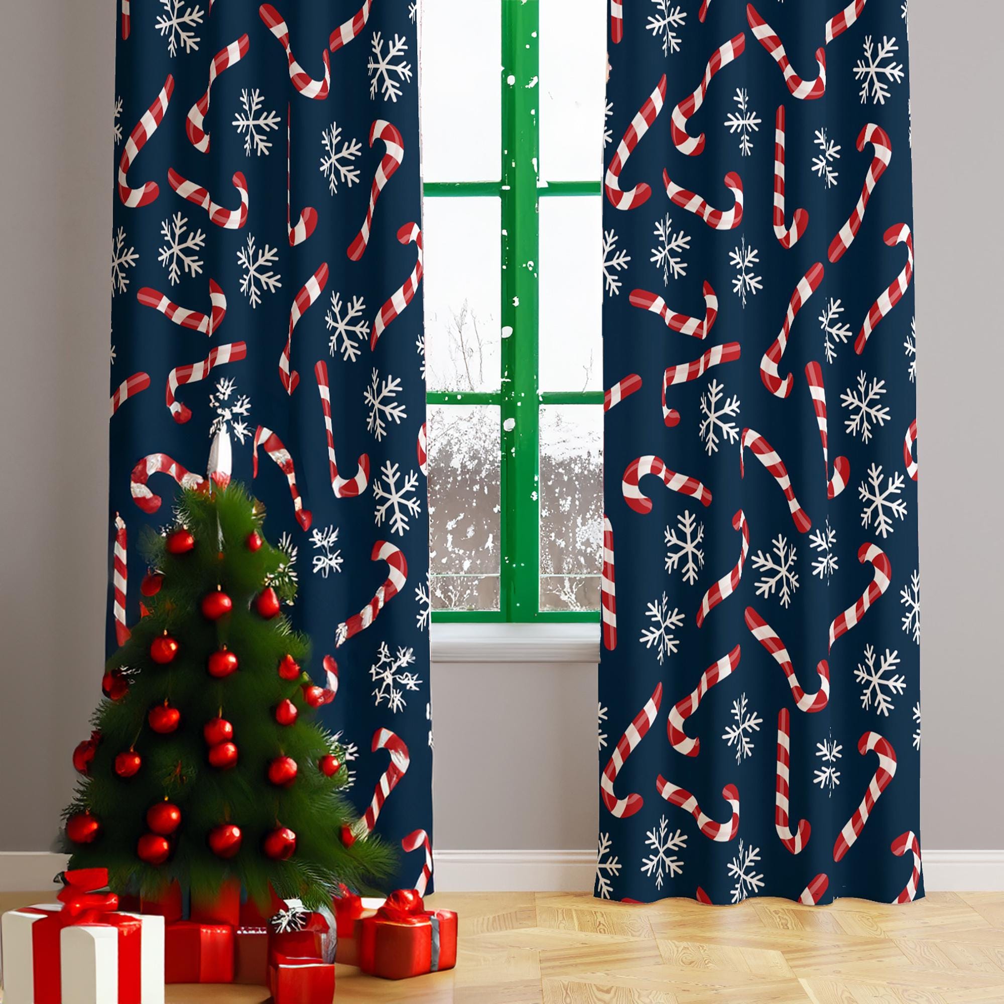 Amscan Deko-Vorhang „Let It Snow“ – 190x99 Cm, Mit Schneeflocken, Für Weihnachts- & Winterdeko