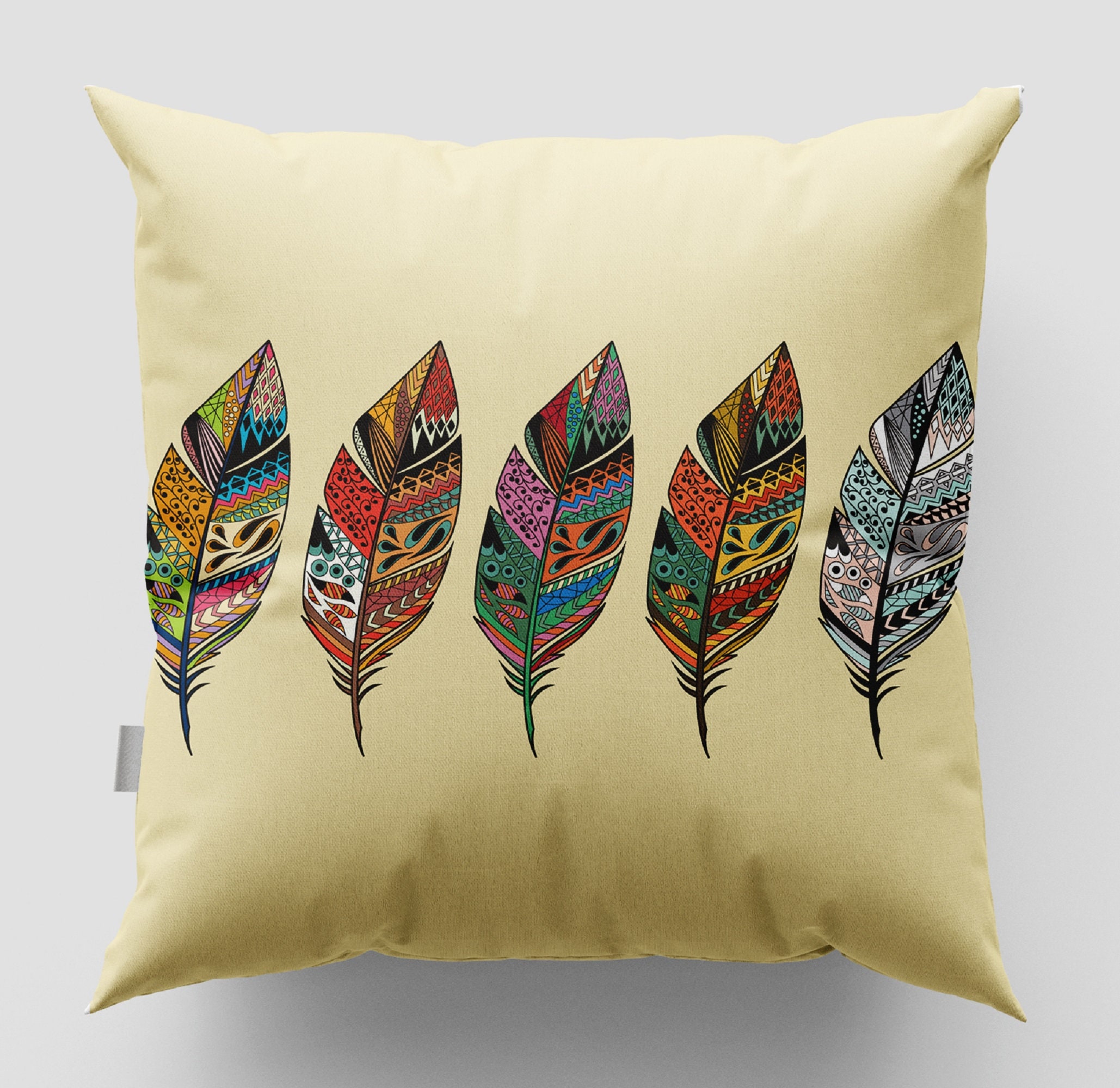 Native American Pillow Coverfeather Pillow Case Indigenous Etsy Singapore