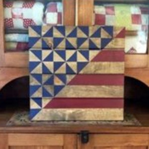 Lady Liberty Barn Quilt Pattern Book * Baker Nest DIY Instructions Tutorial American Flag USA Wood Quilt Wall Decor