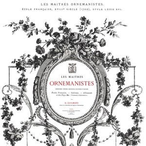 IOD Cosette Transfer * Iron Orchid Designs Floral Border Frame Furniture Rub On Decal
