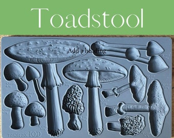 Toadstool IOD Mould * Iron Orchid Designs Mushroom Morel Forrest Mushrooms Mold for Clay or Resin