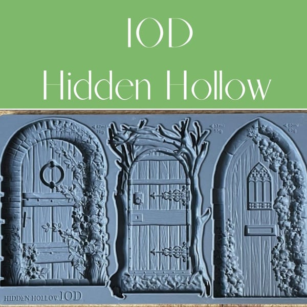 Hidden Hollow IOD Mould * Iron Orchid Designs Hobbit Fairy Doors for Clay and Resin Cottage Core Decor