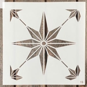 Ava Star Tile Stencil * Muddaritaville Mylar Reusable Tile Repeatable  Stencil for Floors Patterns Walls Crafts