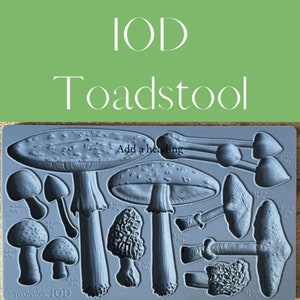 IOD Toadstool Mould * Iron Orchid Designs Mushroom Morel Forrest Mushrooms Mold for Clay or Resin