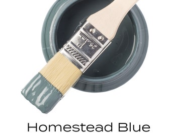 Homestead Fusion Mineral Paint Pint * Teal Blue All in One No Wax Furniture and Cabinet Paint  We Ship Daily
