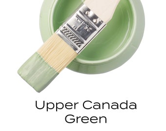 Upper Canada Green Fusion Mineral Paint Pint *Soft Light Green No Wax All in One Furniture and Cabinet Paint
