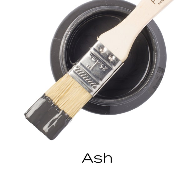 Fusion Ash Paint Pint  * Fusion Mineral Paint Dark Deep Gray Acrylic Mineral Furniture Paint No Wax No Top Coat Won't Fade