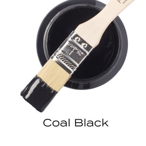 Fusion Coal Black Paint Pint * Fusion Mineral Paint Pure Black No Wax Most Durable Furniture Paint Built in Top Coat  Fast Ship