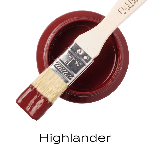 Fusion Highlander Paint Pint * Fusion Mineral Paint Deep Scarlet Red No Wax Furniture and Cabinet Paint Quick Shipping