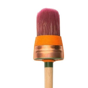 Staalmeester Oval Sash Paint Brush * Professional Quality Synthetic Bristle Paint Brush for Furniture DIY Crafts