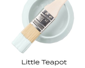 Little Teapot Fusion Mineral Paint Pint *Soft Aqua Baby Turquoise Furniture Craft No Wax Paint  Quick Shipping