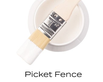 Fusion Picket Fence Paint Pint Pint * Fusion Mineral Paint Bright Pure White Furniture and Cabinet No Wax Paint Quick Shipping