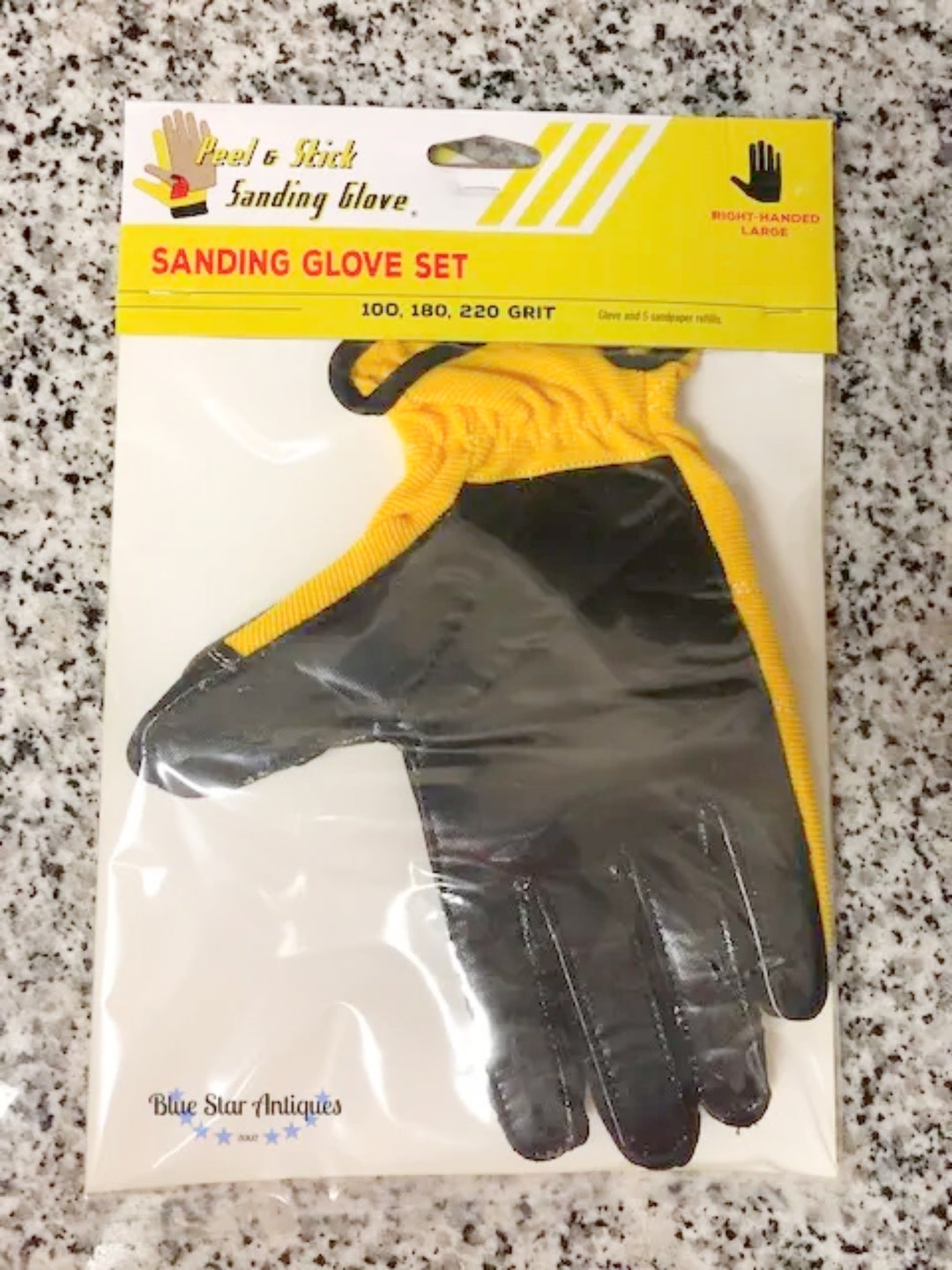 Peel and Stick Sanding Glove Change Grits With Detachable Diecut